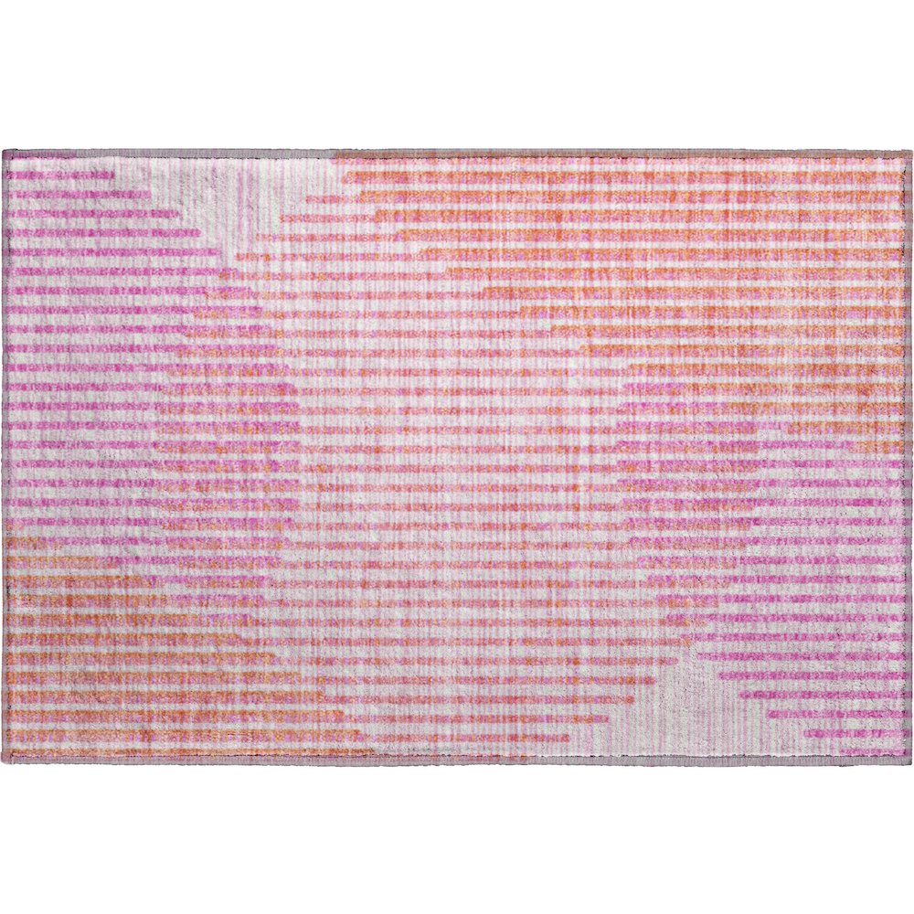 Premium Machine Washable Mayfield AMF1001 Pink 1'8" x 2'6" Rug. Picture 1