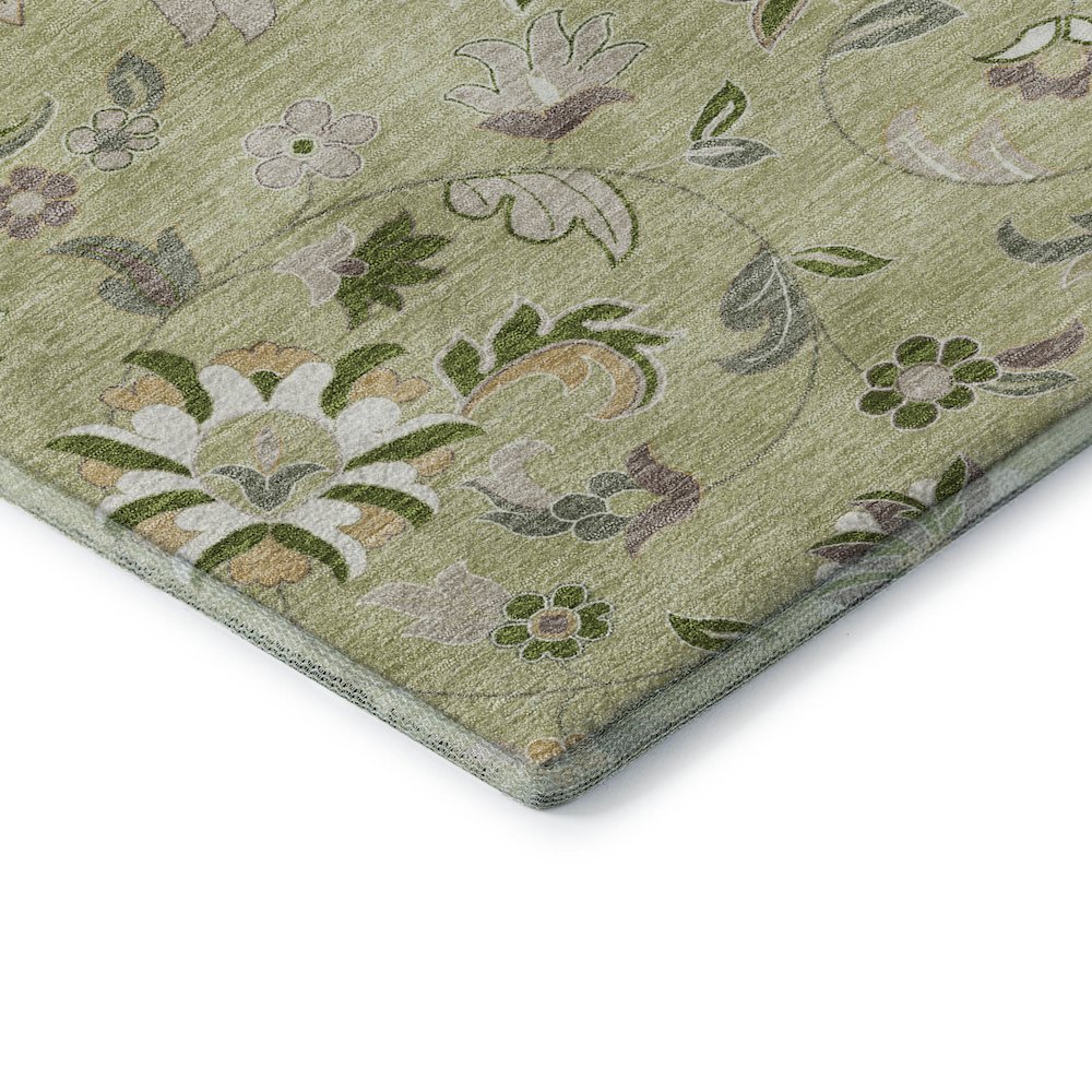 Premium Machine Washable Mayfield AMF1006 Aloe 1'8" x 2'6" Rug. Picture 3