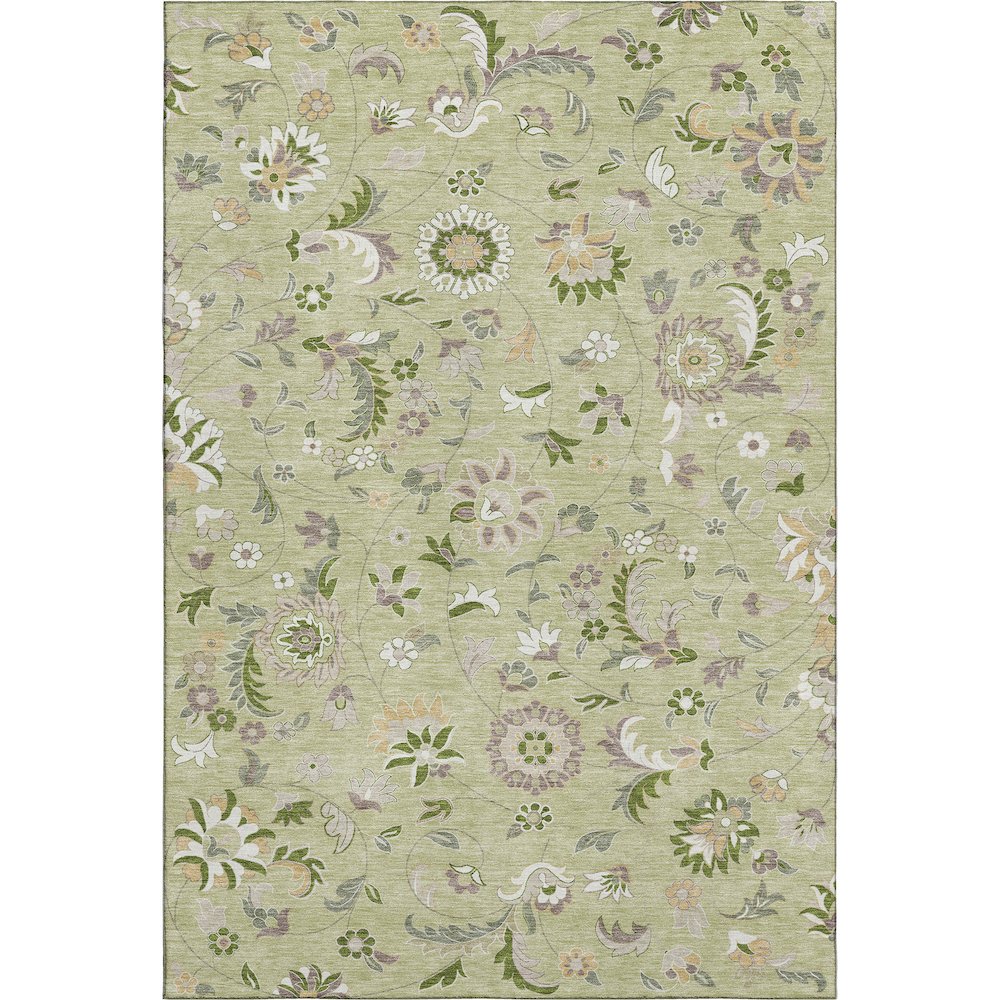 Premium Machine Washable Mayfield AMF1006 Aloe 2'6" x 3'10" Rug. Picture 1