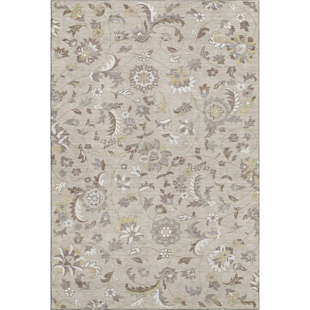 Premium Machine Washable Mayfield AMF1006 Beige 2'6" x 3'10" Rug. Picture 1