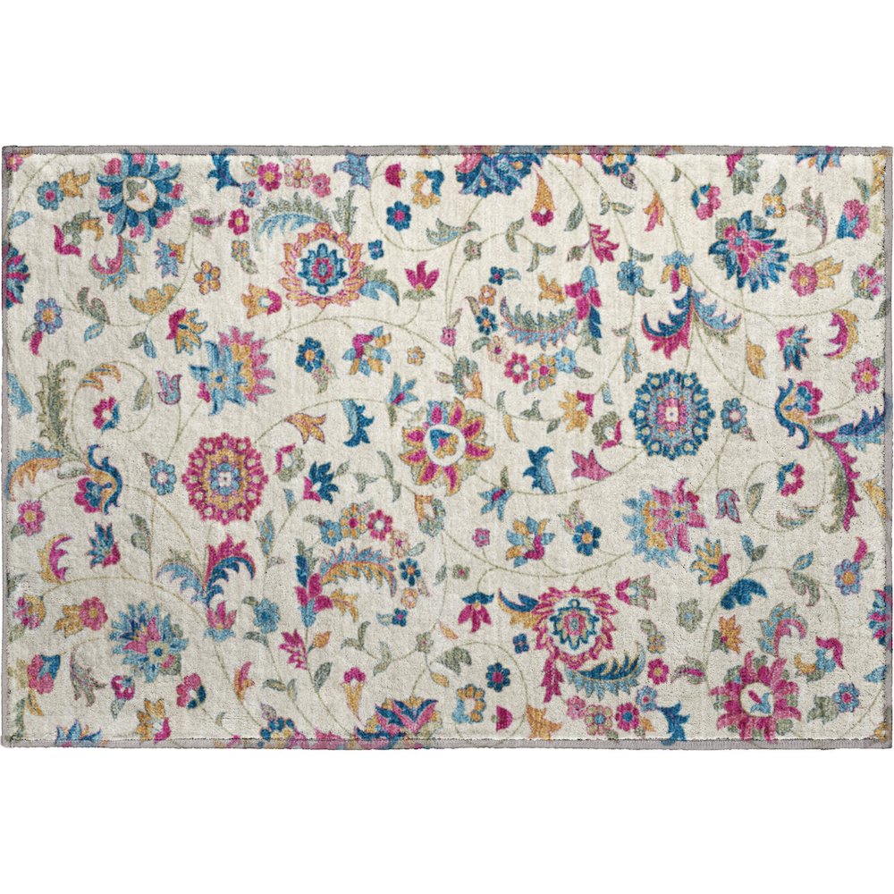 Premium Machine Washable Mayfield AMF1006 Linen 1'8" x 2'6" Rug. Picture 1