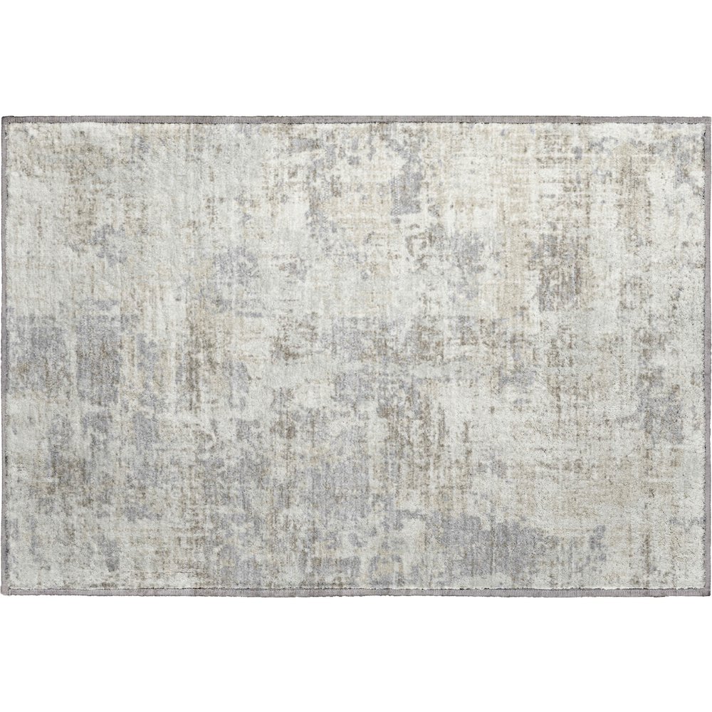 Premium Machine Washable Mayfield AMF1008 Ivory 1'8" x 2'6" Rug. Picture 1