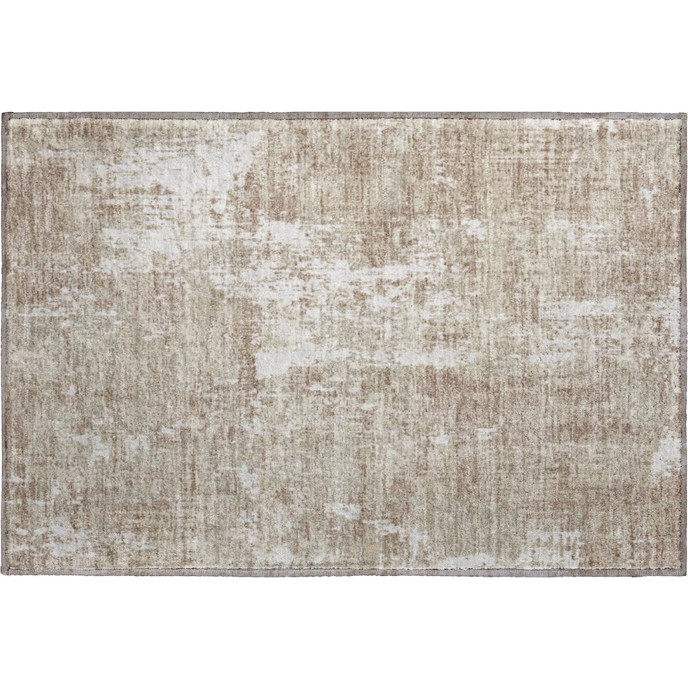 Premium Machine Washable Mayfield AMF1008 Taupe 1'8" x 2'6" Rug. Picture 1