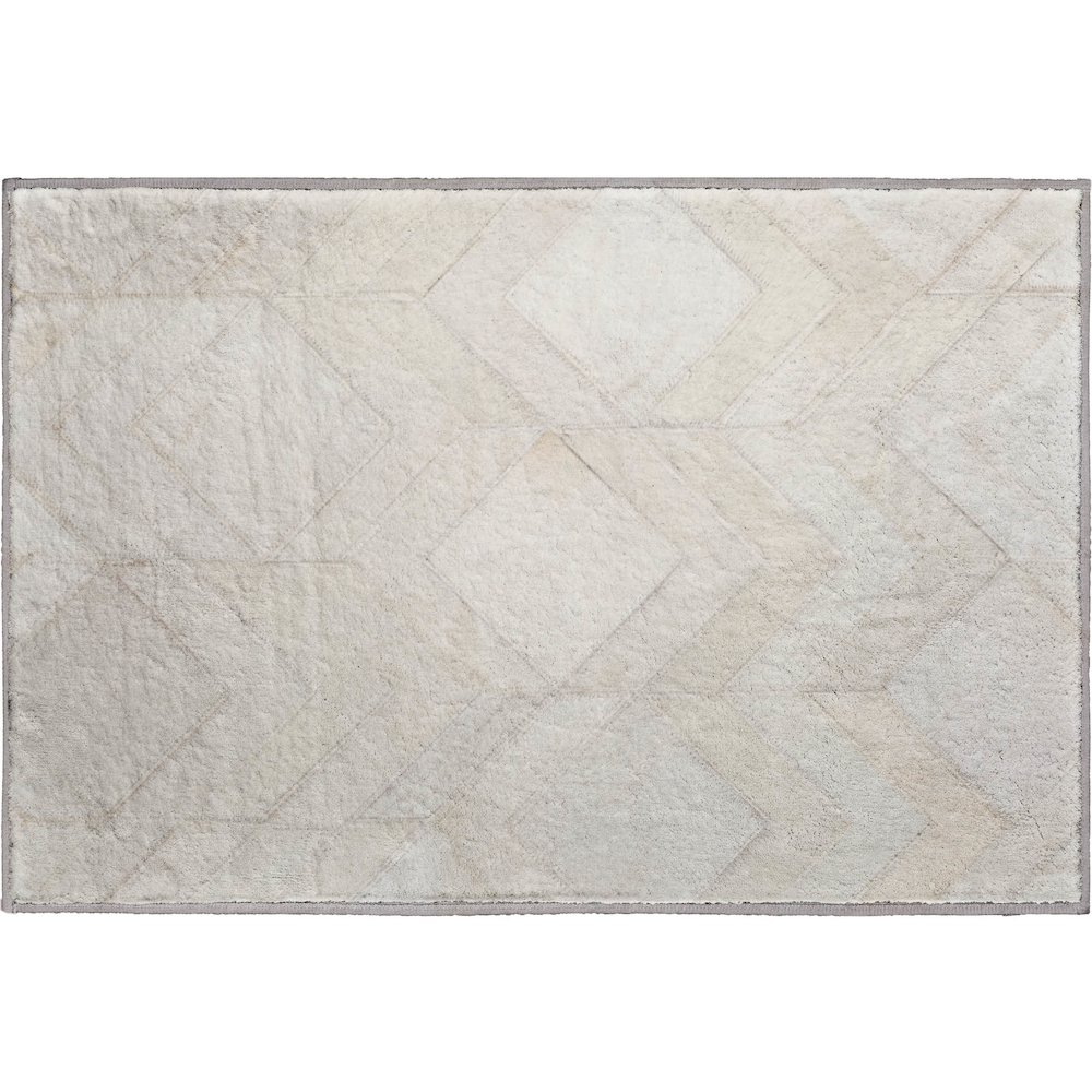 Premium Machine Washable Mayfield  Ivory 1'8" x 2'6" Rug. Picture 1
