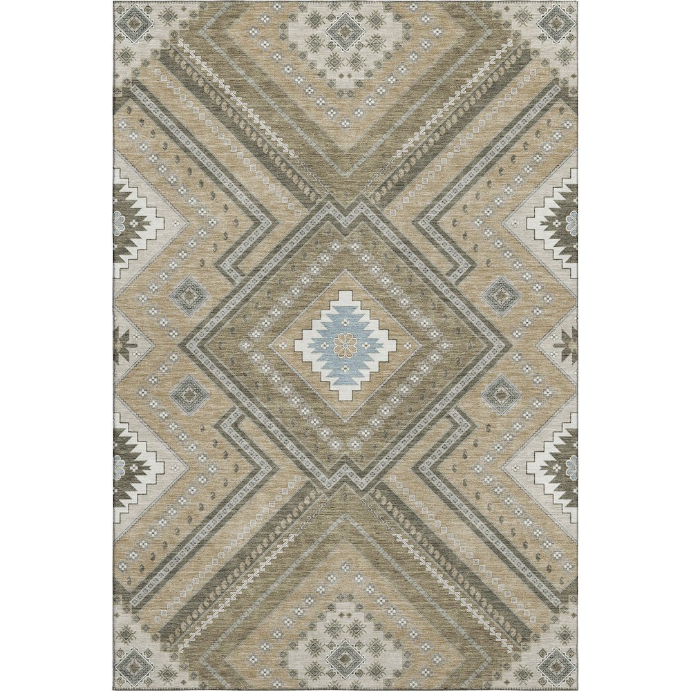 Premium Machine Washable Mayfield AMF1010 Beige 2'6" x 3'10" Rug. Picture 1