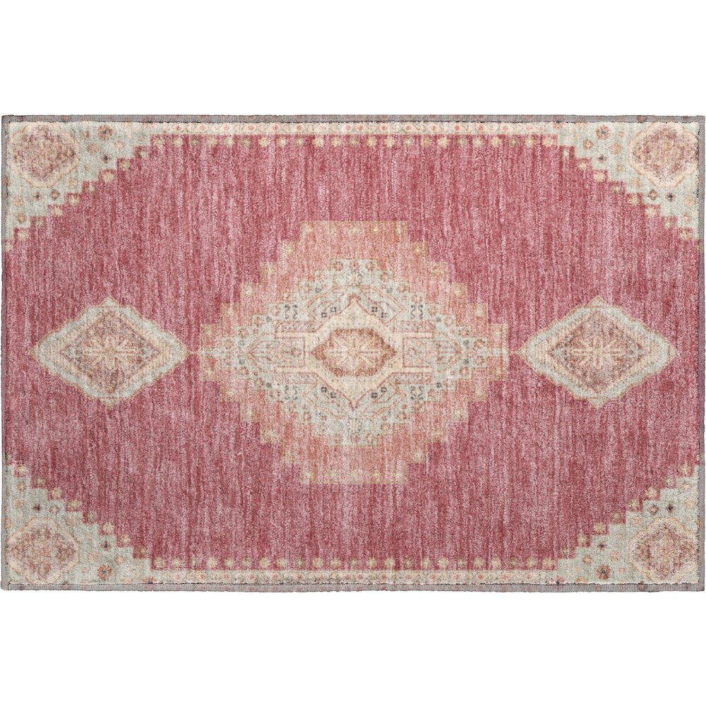 Premium Machine Washable Mayfield AMF1014 Blush 1'8" x 2'6" Rug. Picture 1