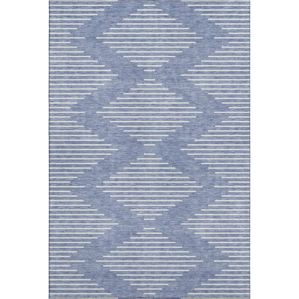 Premium Machine Washable Mayfield AMF1016 Denim 2'6" x 3'10" Rug. Picture 1