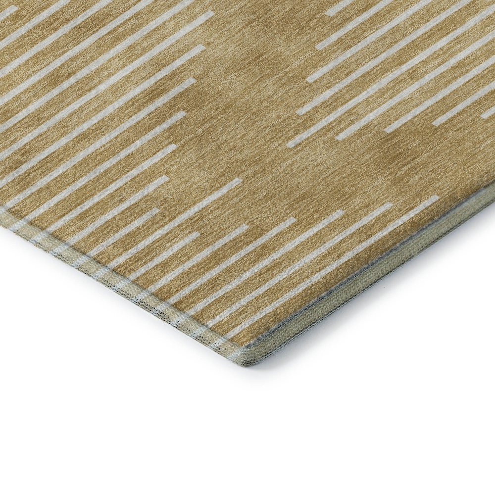 Premium Machine Washable Mayfield AMF1016 Gold 1'8" x 2'6" Rug. Picture 3