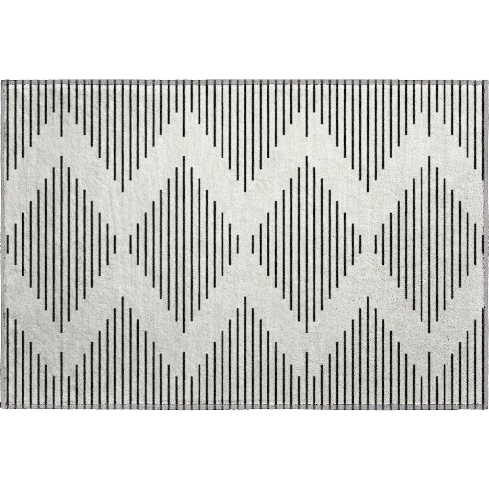 Premium Machine Washable Mayfield AMF1016 Ivory 1'8" x 2'6" Rug. Picture 1