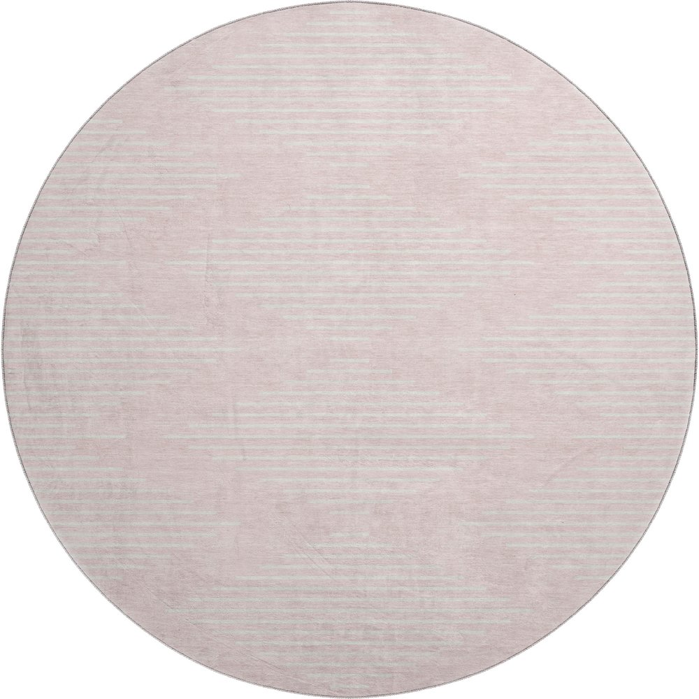Premium Machine Washable Mayfield AMF1016 Pink 8' x 8' Round Rug. Picture 1