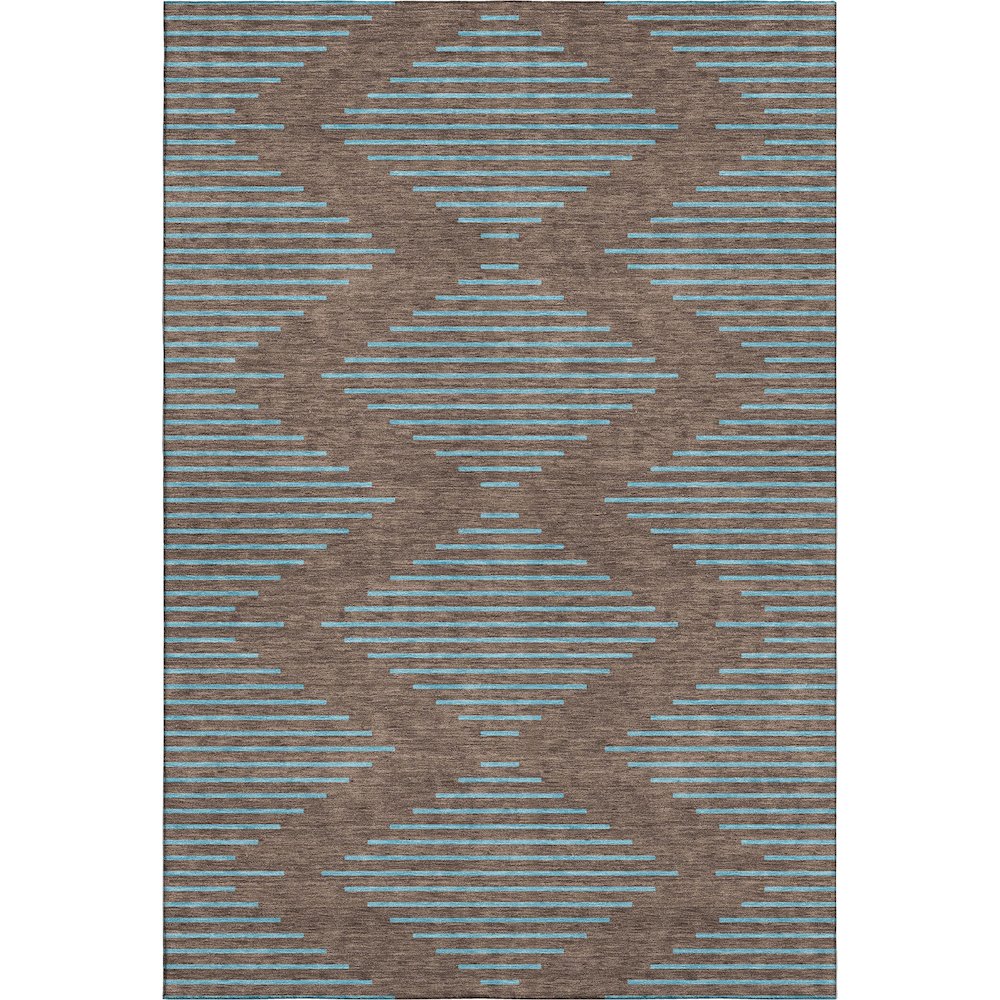 Premium Machine Washable Mayfield AMF1017 Brown 2'6" x 3'10" Rug. Picture 1