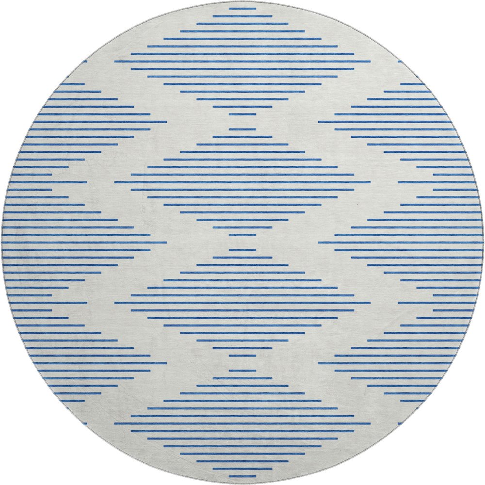 Premium Machine Washable Mayfield AMF1017 Ivory 8' x 8' Round Rug. Picture 1