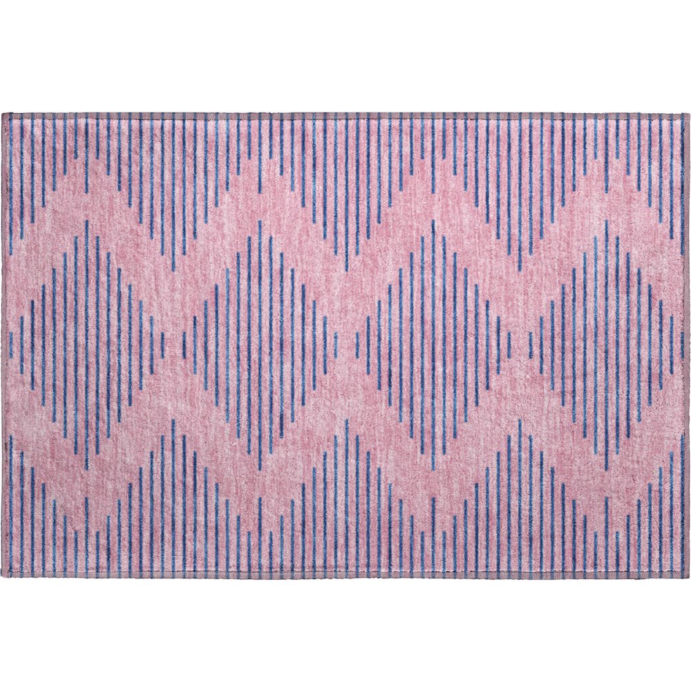 Premium Machine Washable Mayfield AMF1017 Pink 1'8" x 2'6" Rug. Picture 1