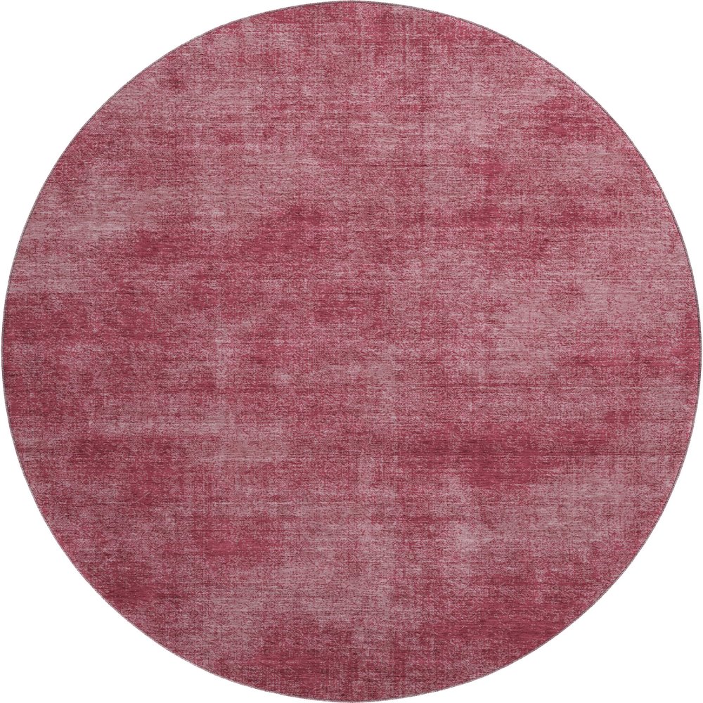 Premium Machine Washable Mayfield AMF1018 Garnet 8' x 8' Round Rug. Picture 1
