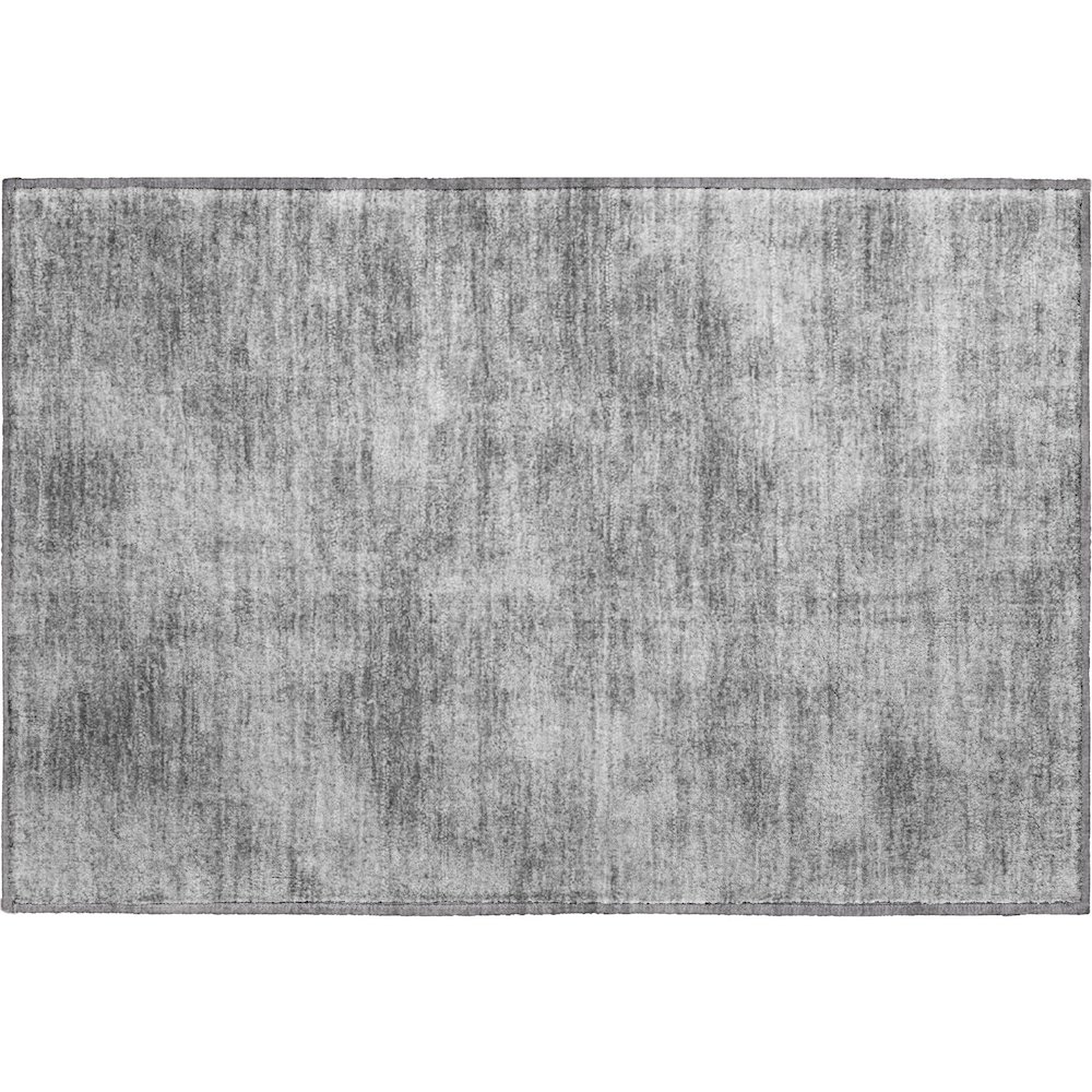 Premium Machine Washable Mayfield AMF1018 Gray 1'8" x 2'6" Rug. Picture 1