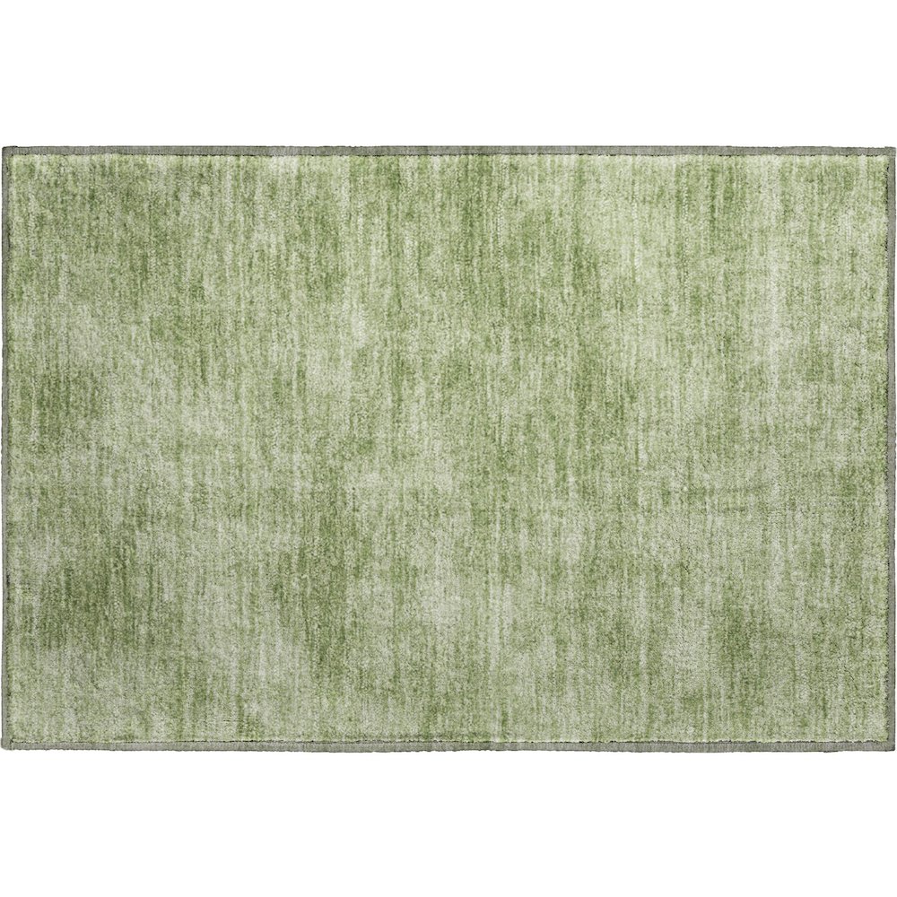 Premium Machine Washable Mayfield AMF1018 Green 1'8" x 2'6" Rug. Picture 1