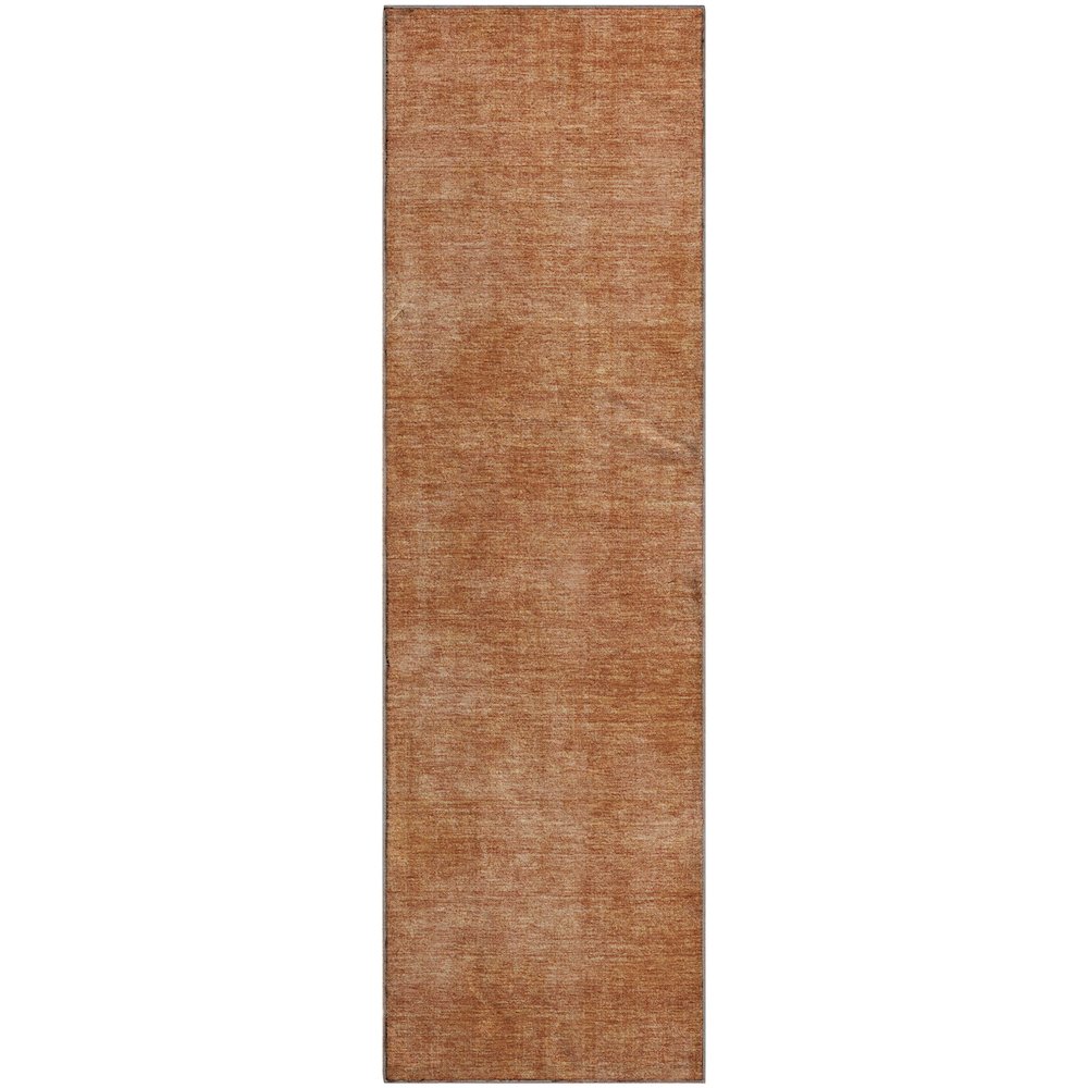 Premium Machine Washable Mayfield AMF1018 Paprika 2'3" x 7'6" Runner Rug. Picture 1