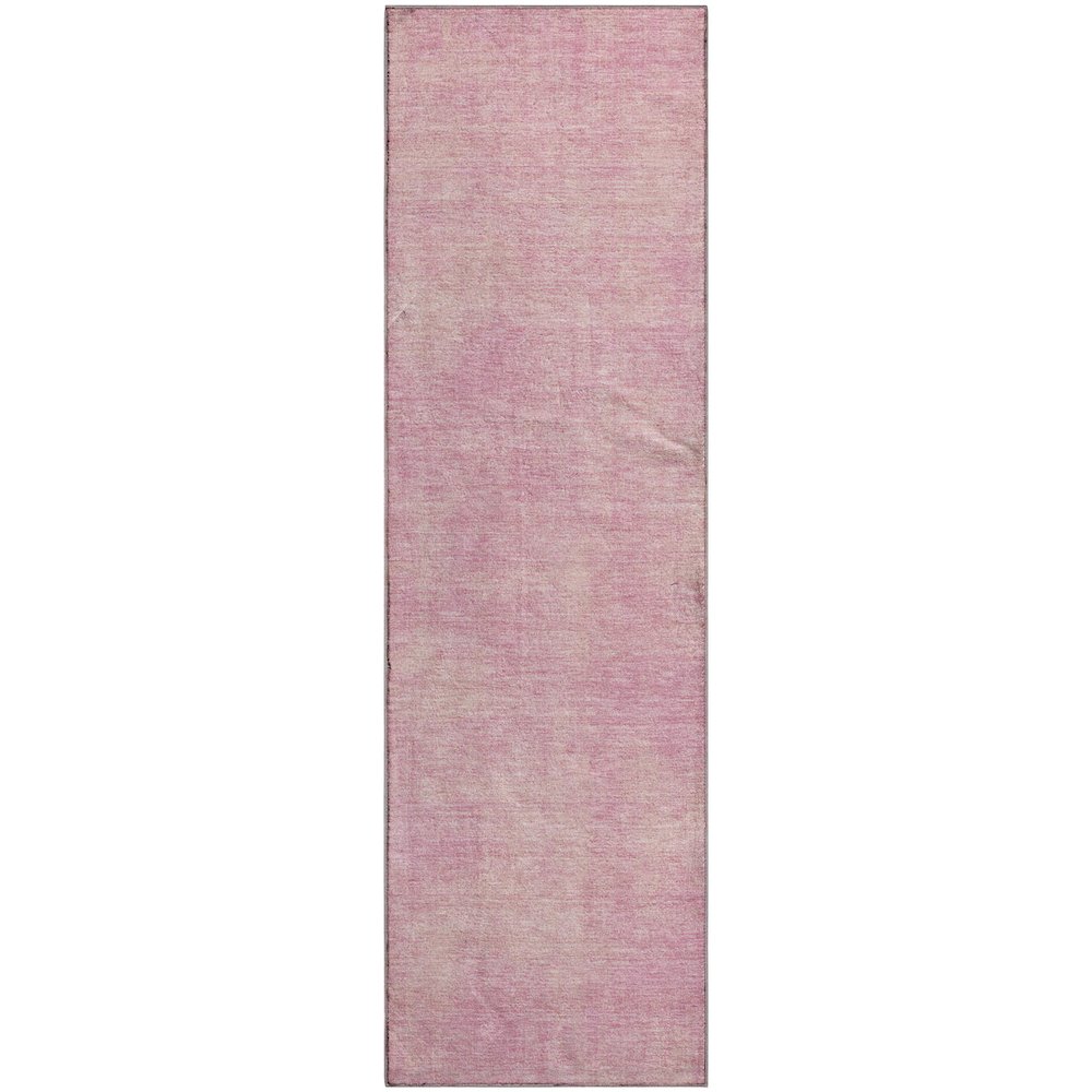Premium Machine Washable Mayfield AMF1018 Pink 2'3" x 7'6" Runner Rug. Picture 1