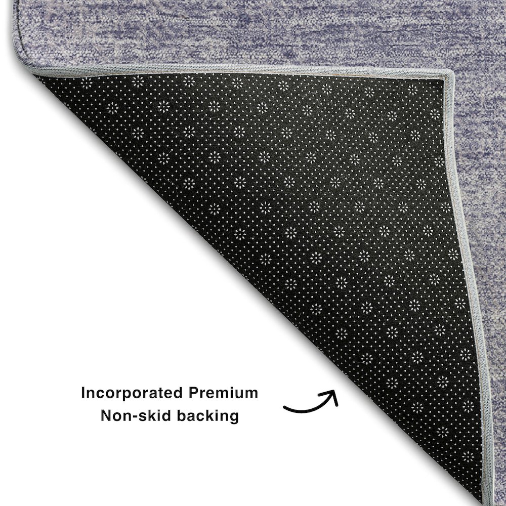 Premium Machine Washable Mayfield AMF1018 Purple 1'8" x 2'6" Rug. Picture 2
