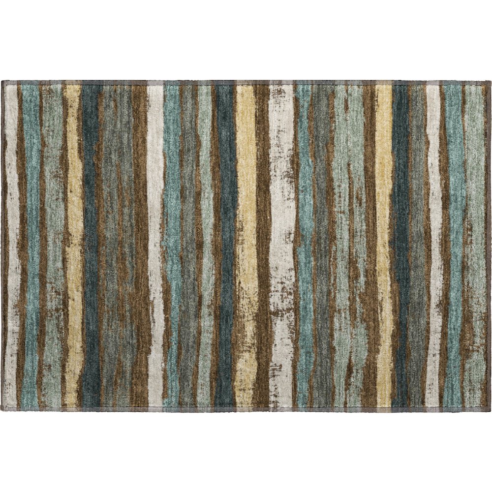 Premium Machine Washable Mayfield AMF1019 Fudge 1'8" x 2'6" Rug. Picture 1