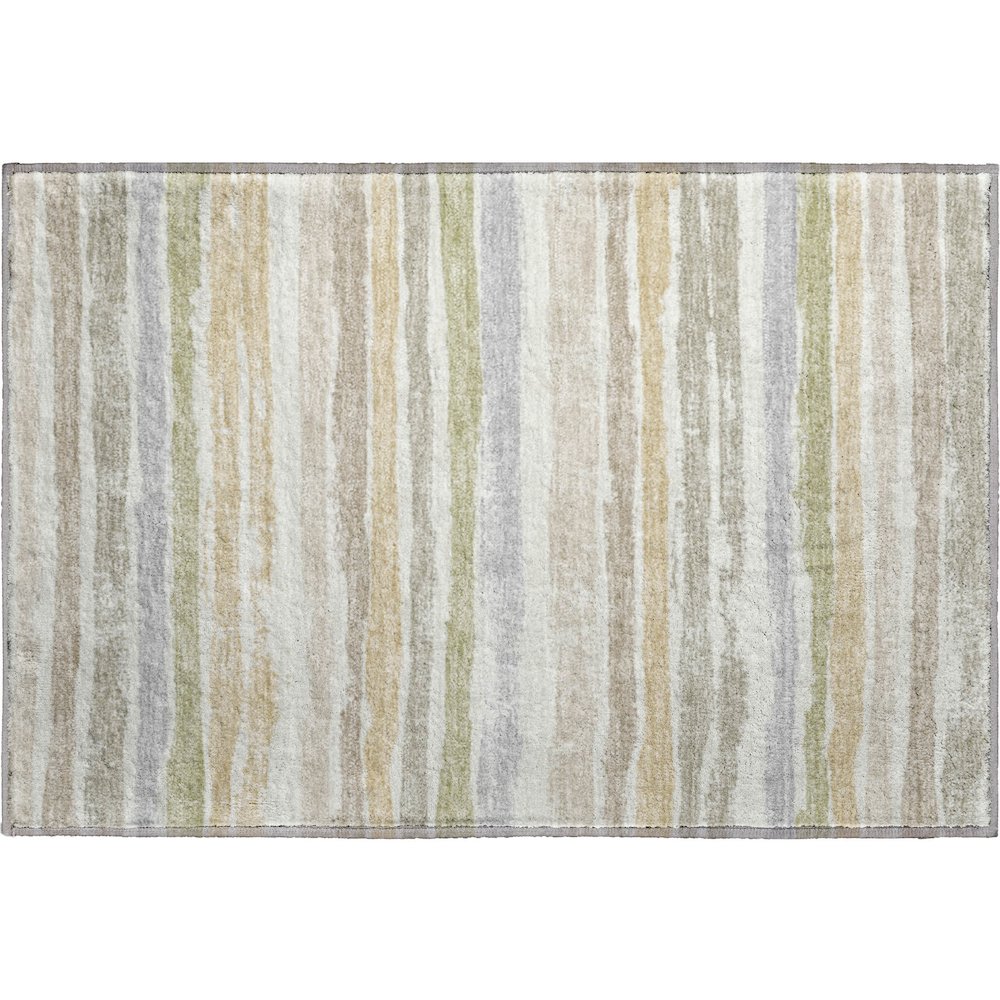 Premium Machine Washable Mayfield AMF1019 Ivory 1'8" x 2'6" Rug. Picture 1
