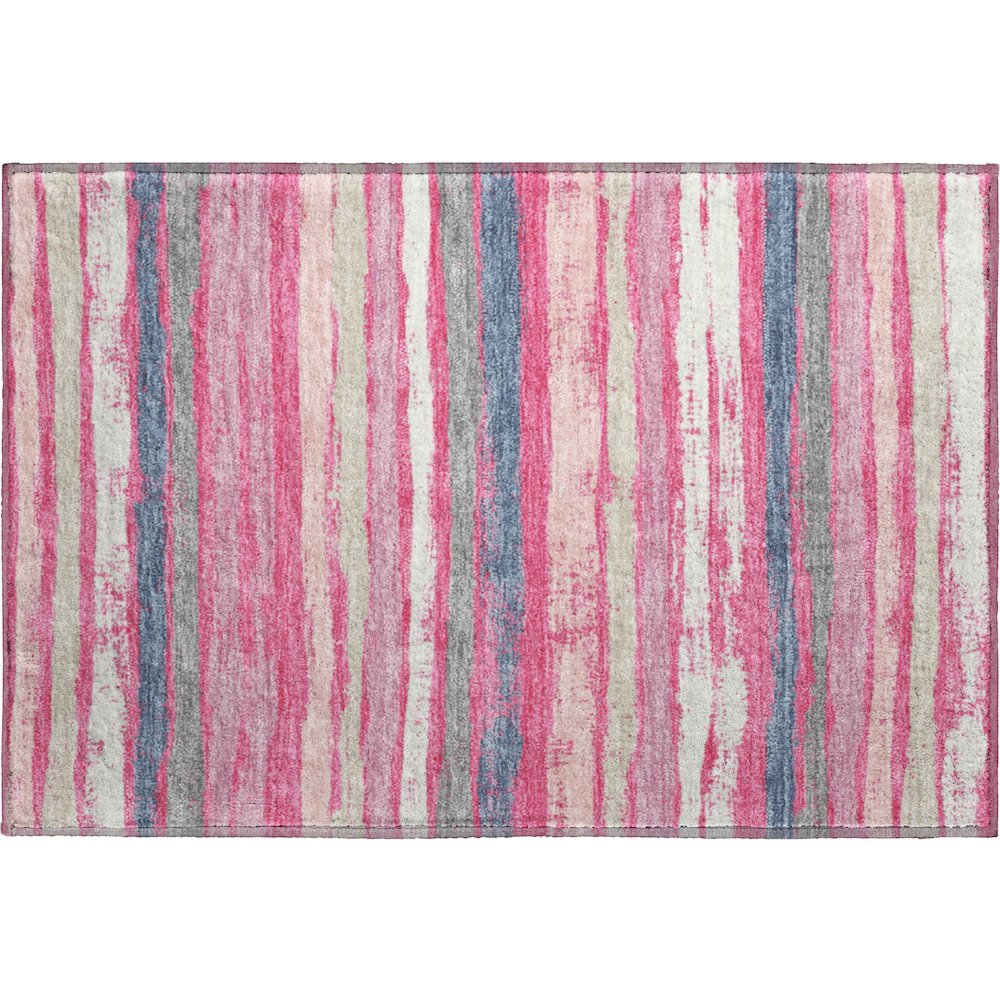 Premium Machine Washable Mayfield AMF1019 Pink 1'8" x 2'6" Rug. Picture 1