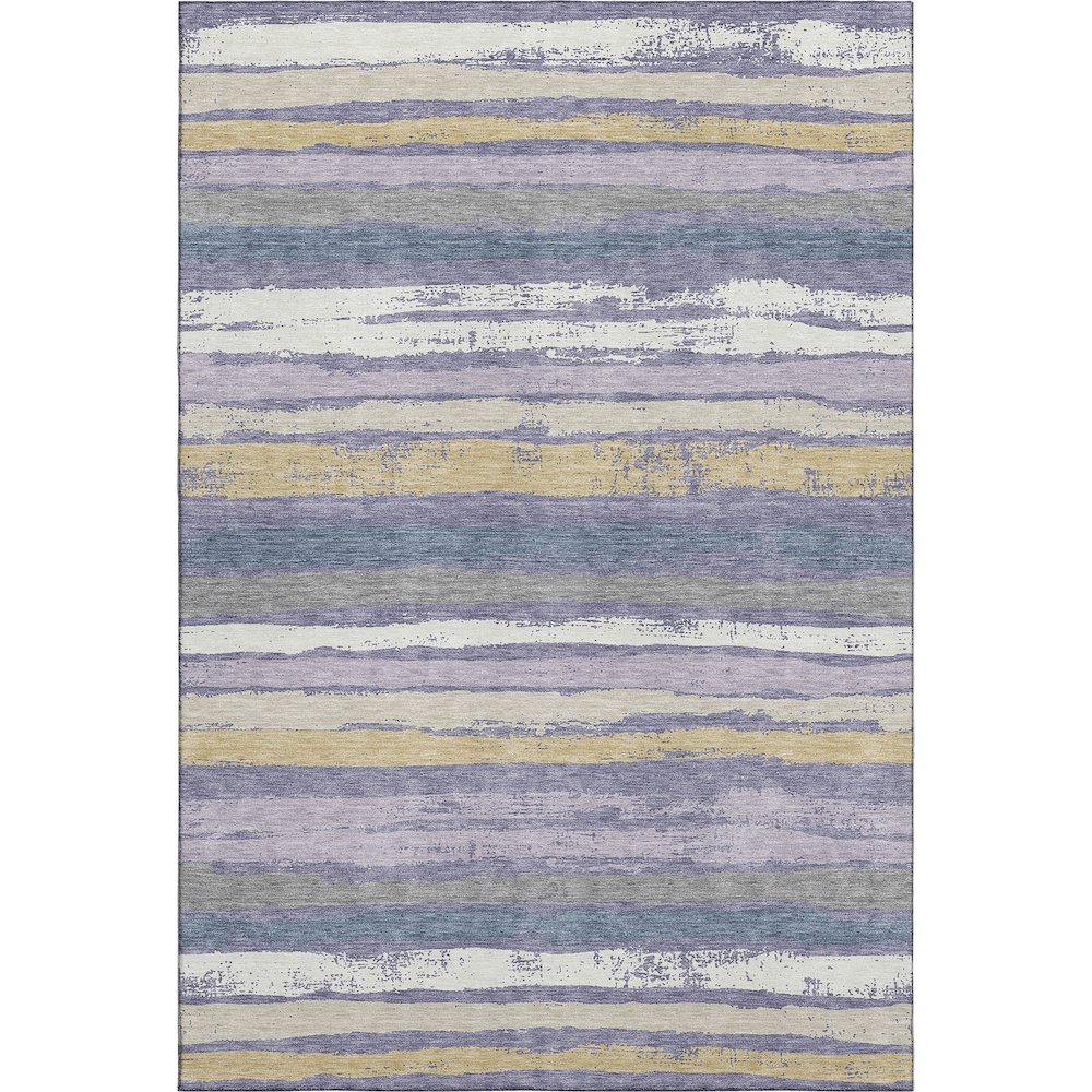 Premium Machine Washable Mayfield AMF1019 Purple 2'6" x 3'10" Rug. Picture 1