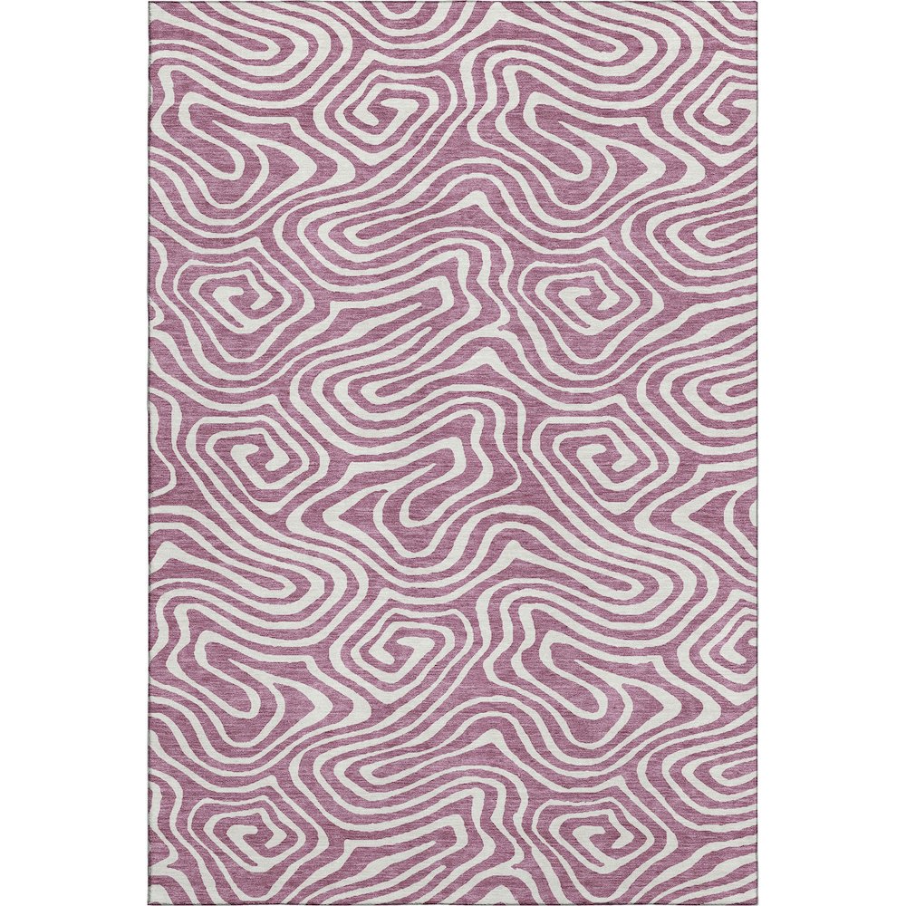 Premium Machine Washable Mayfield AMF1020 Plum 2'6" x 3'10" Rug. Picture 1