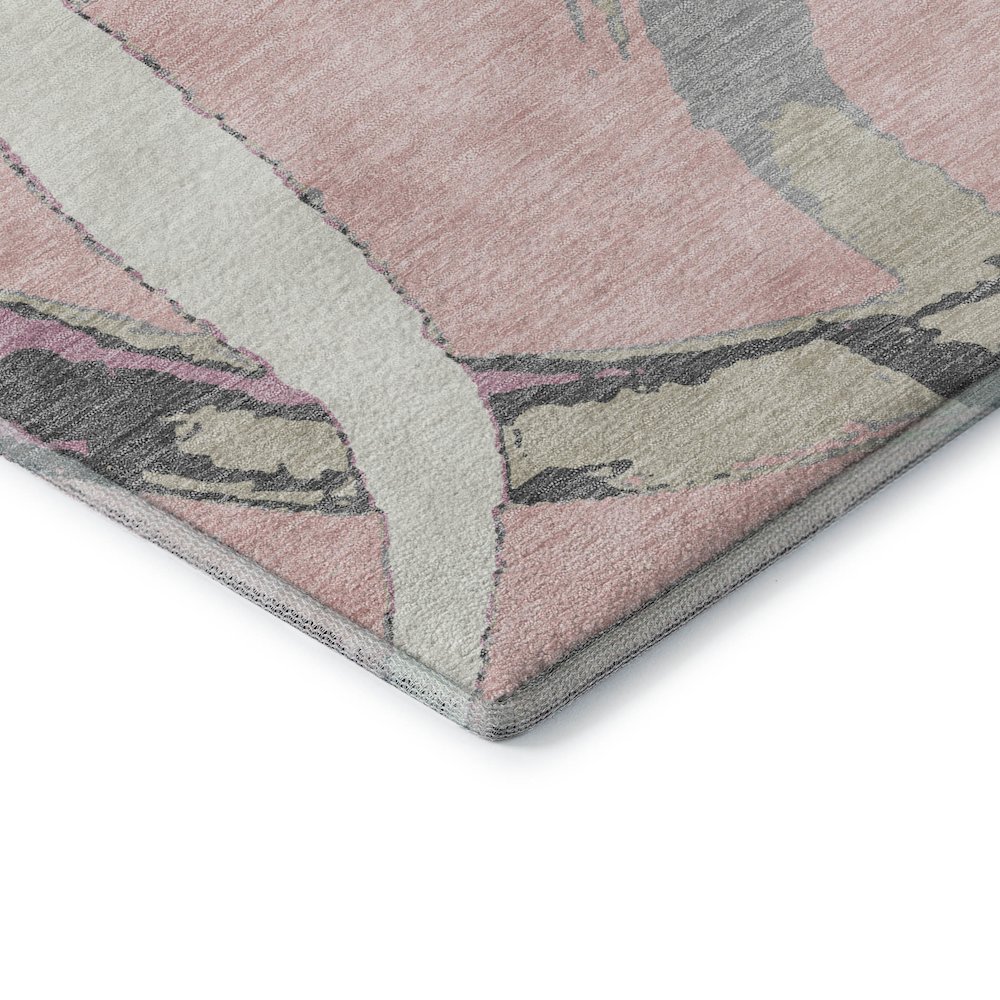Premium Machine Washable Mayfield AMF1022 Pink 1'8" x 2'6" Rug. Picture 3