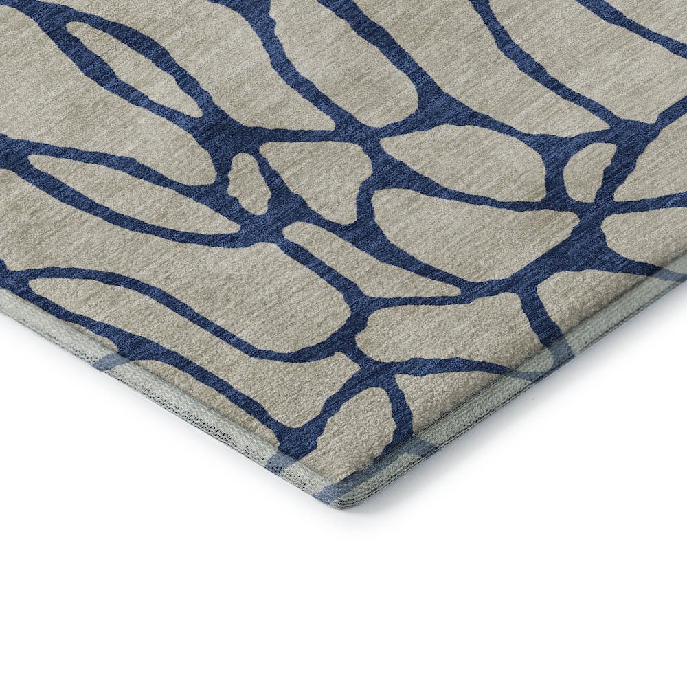 Premium Machine Washable Mayfield AMF1023 Beige 1'8" x 2'6" Rug. Picture 3