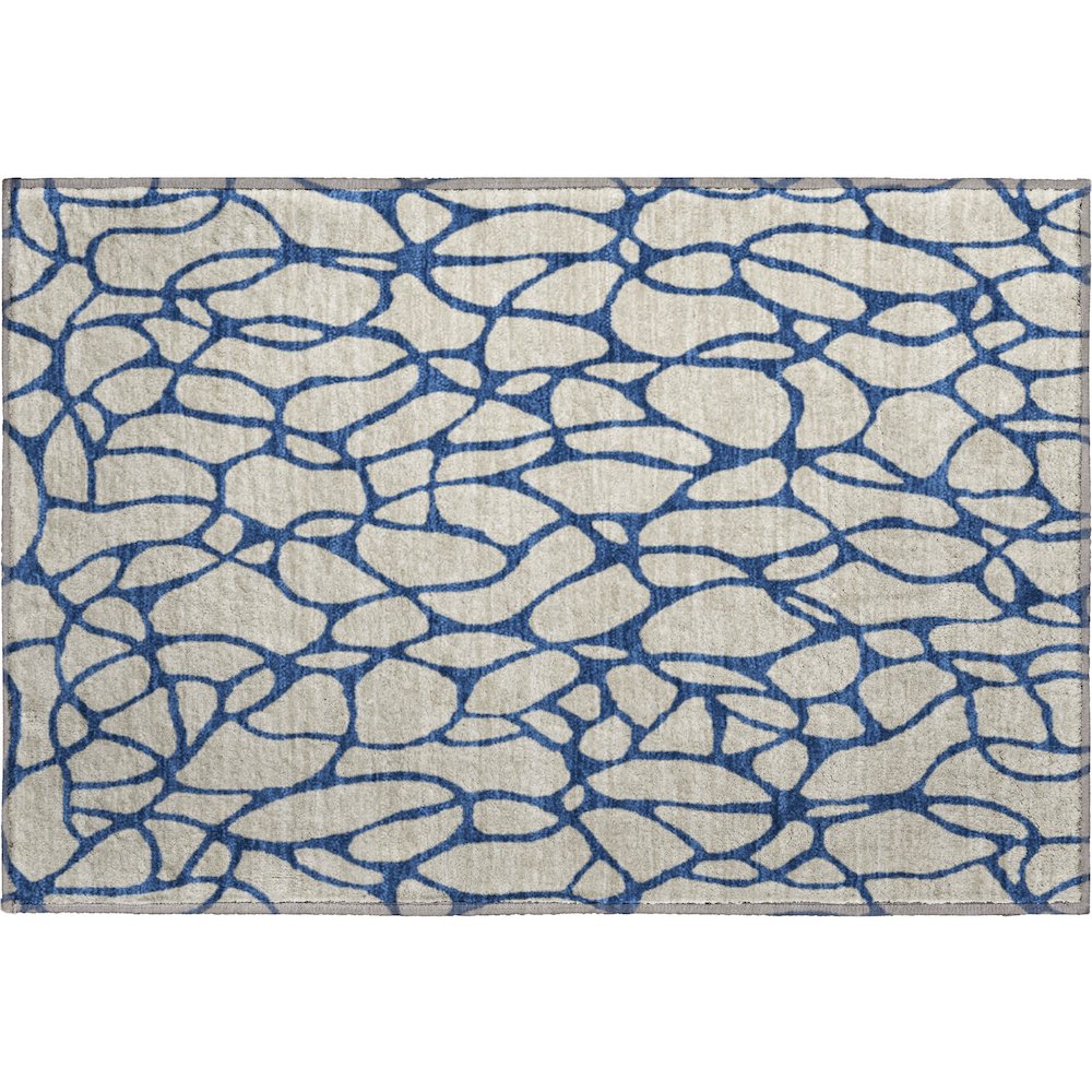 Premium Machine Washable Mayfield AMF1023 Beige 1'8" x 2'6" Rug. Picture 1