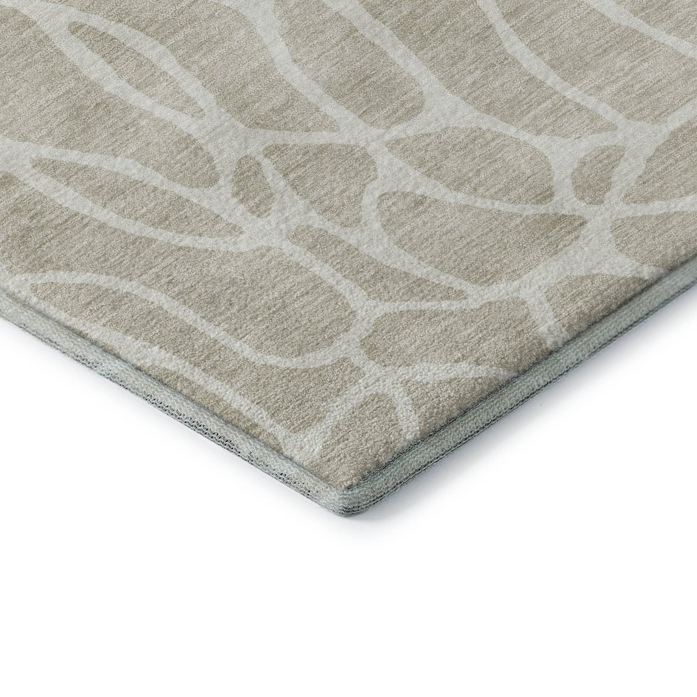 Premium Machine Washable Mayfield AMF1024 Beige 1'8" x 2'6" Rug. Picture 3