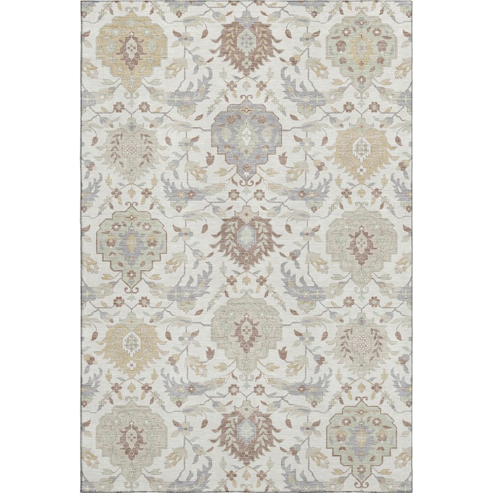 Premium Machine Washable Mayfield AMF1026 Ivory 2'6" x 3'10" Rug. Picture 1