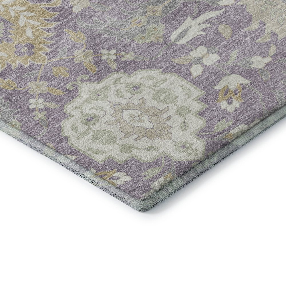 Premium Machine Washable Mayfield AMF1026 Lavender 1'8" x 2'6" Rug. Picture 3