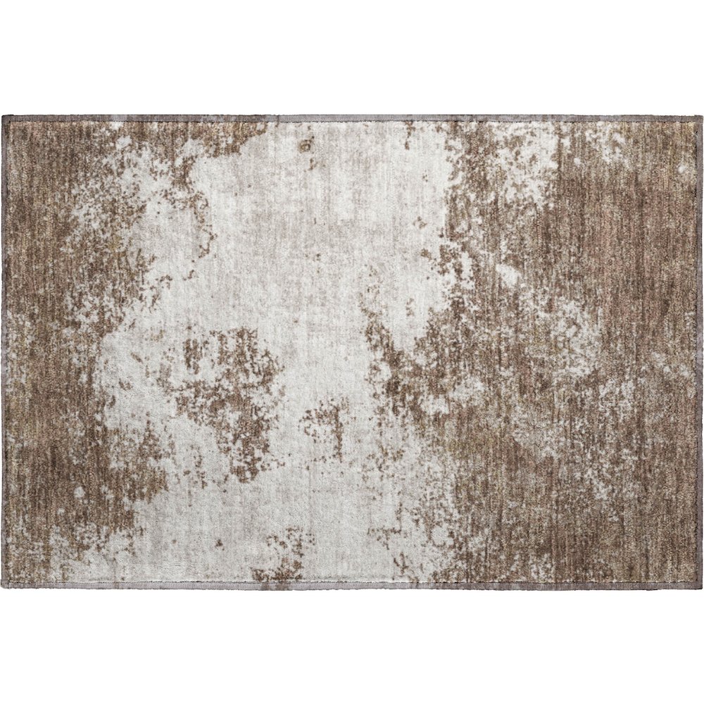 Premium Machine Washable Mayfield AMF1027 Brown 1'8" x 2'6" Rug. Picture 1