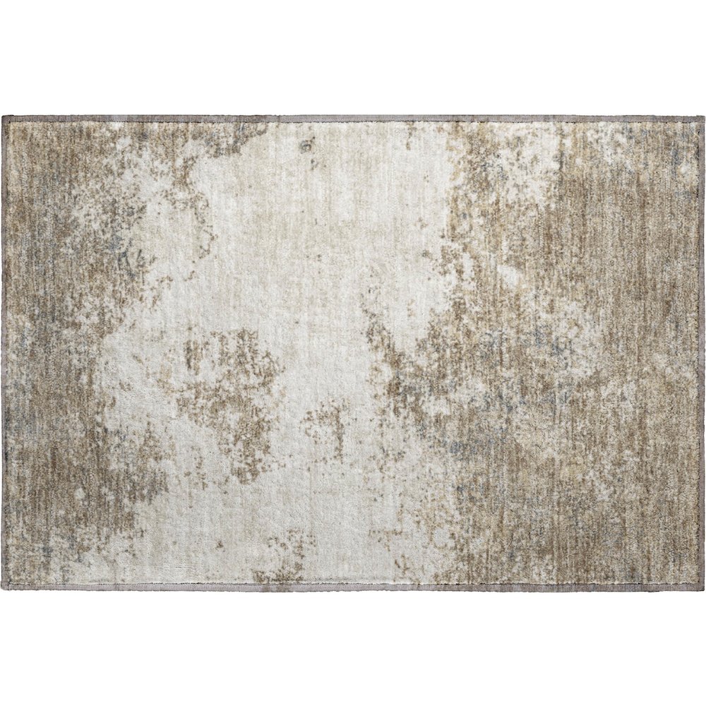 Premium Machine Washable Mayfield AMF1027 Taupe 1'8" x 2'6" Rug. Picture 1