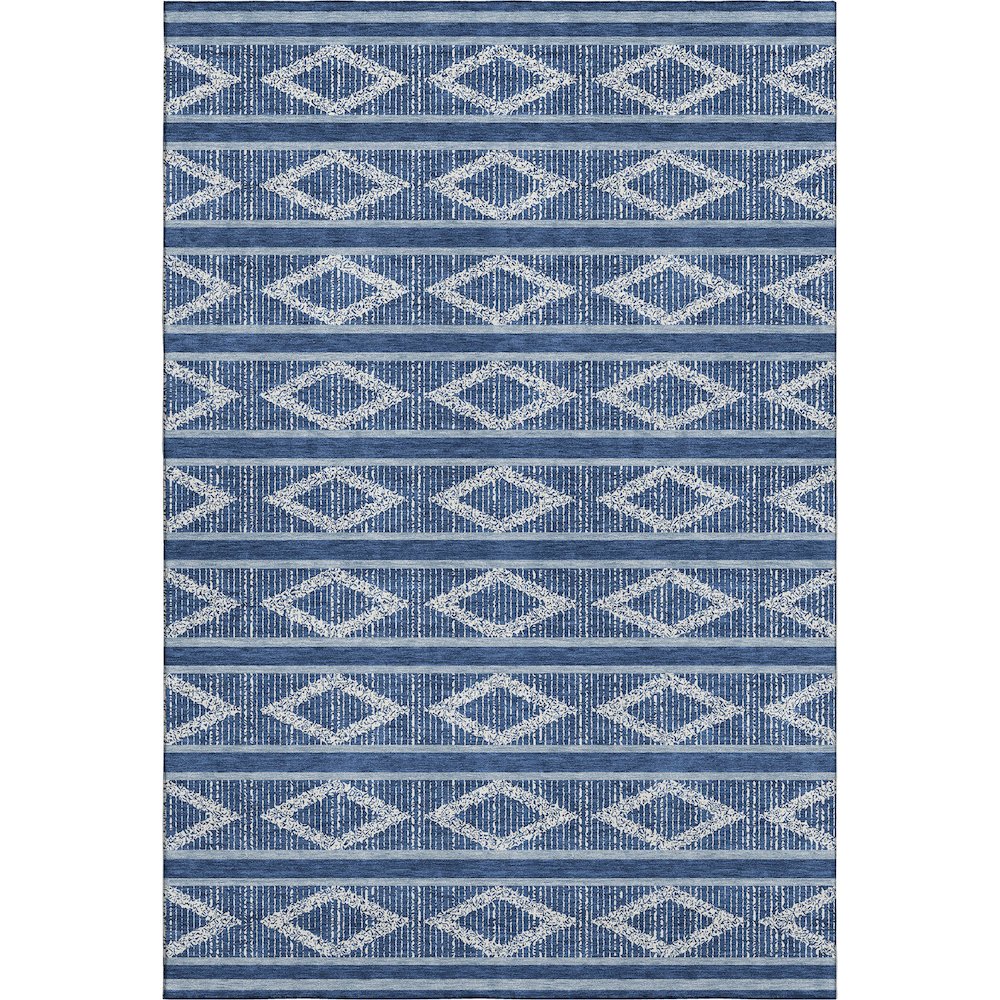Premium Machine Washable Mayfield AMF1029 Navy 2'6" x 3'10" Rug. Picture 1