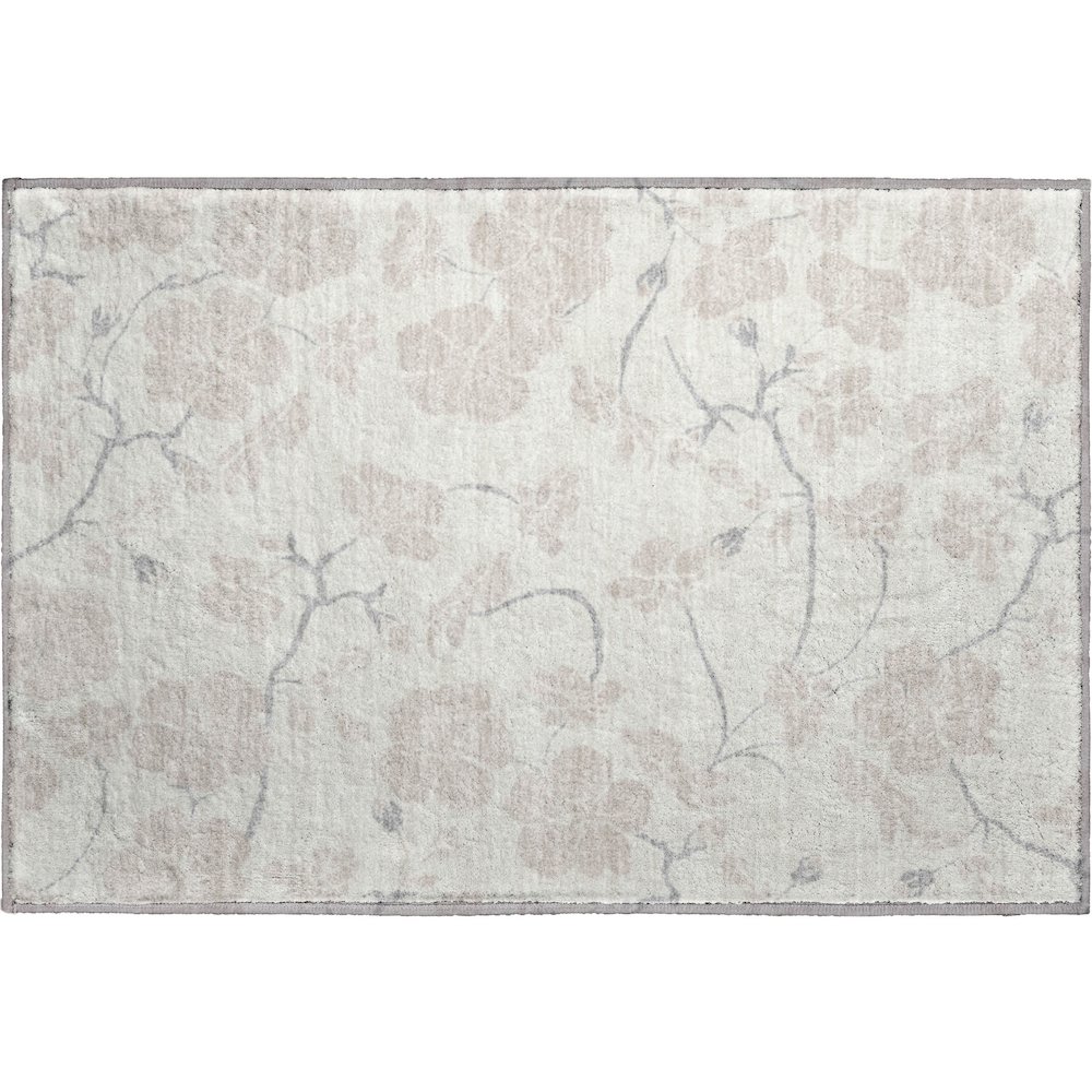 Premium Machine Washable Mayfield AMF1032 Ivory 1'8" x 2'6" Rug. Picture 1