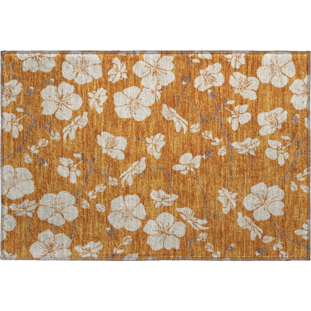 Premium Machine Washable Mayfield AMF1032 Paprika 1'8" x 2'6" Rug. Picture 1