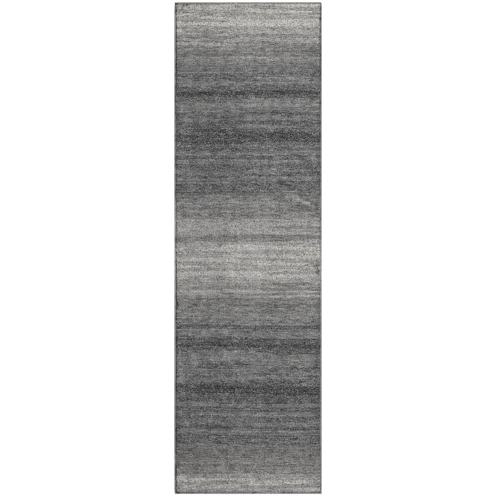 Premium Machine Washable Mayfield AMF1033 Gray 2'3" x 7'6" Runner Rug. Picture 1