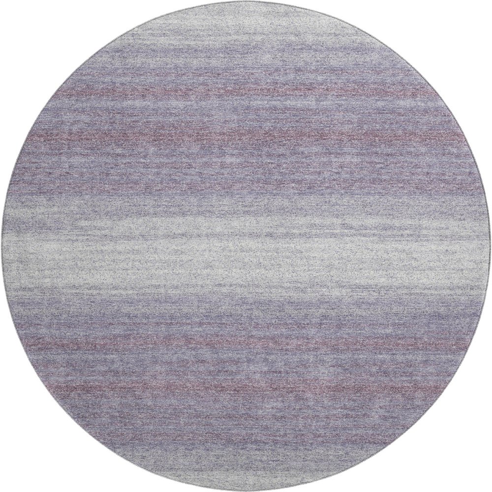 Premium Machine Washable Mayfield AMF1033 Lavender 8' x 8' Round Rug. Picture 1