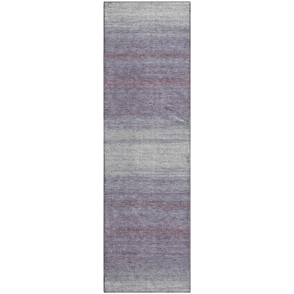 Premium Machine Washable Mayfield AMF1033 Lavender 2'3" x 7'6" Runner Rug. Picture 1