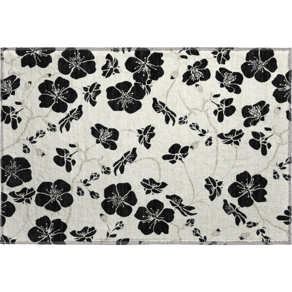 Premium Machine Washable Mayfield AMF1034 Ivory 1'8" x 2'6" Rug. Picture 1