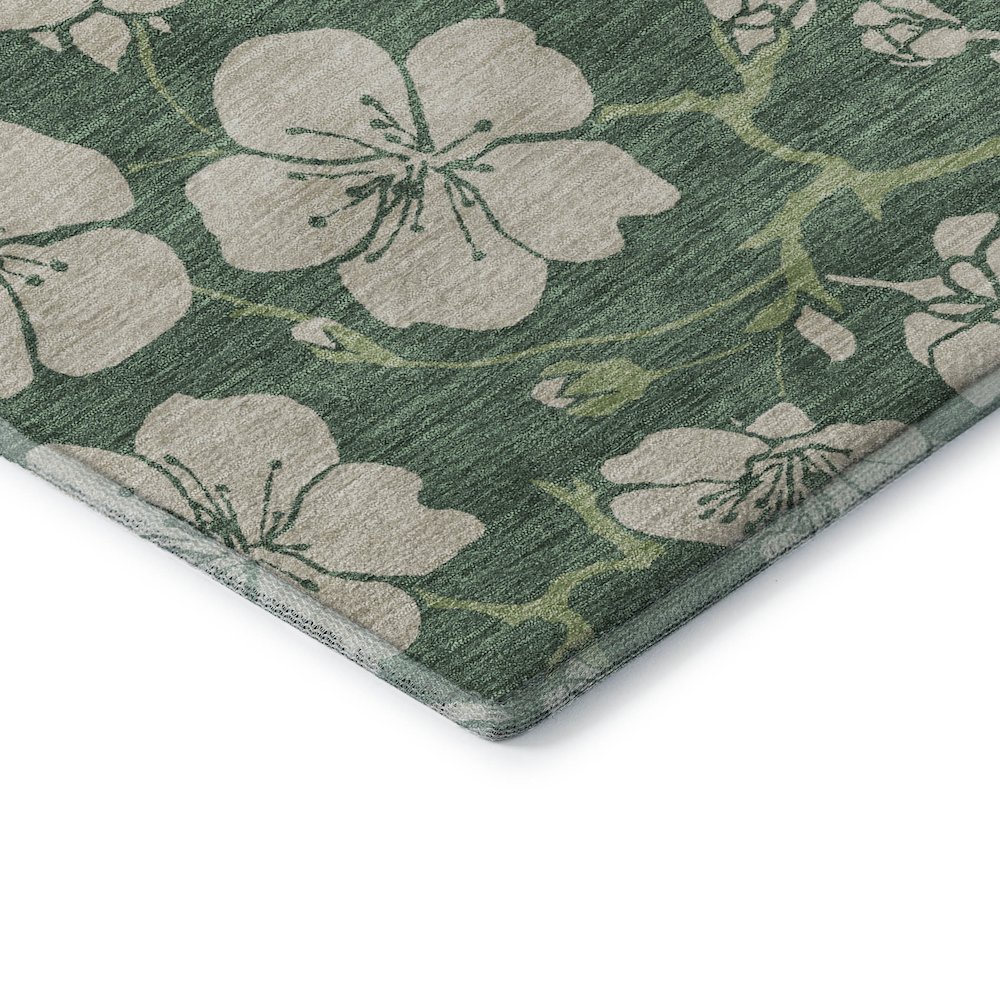 Premium Machine Washable Mayfield AMF1034 Sage 1'8" x 2'6" Rug. Picture 3