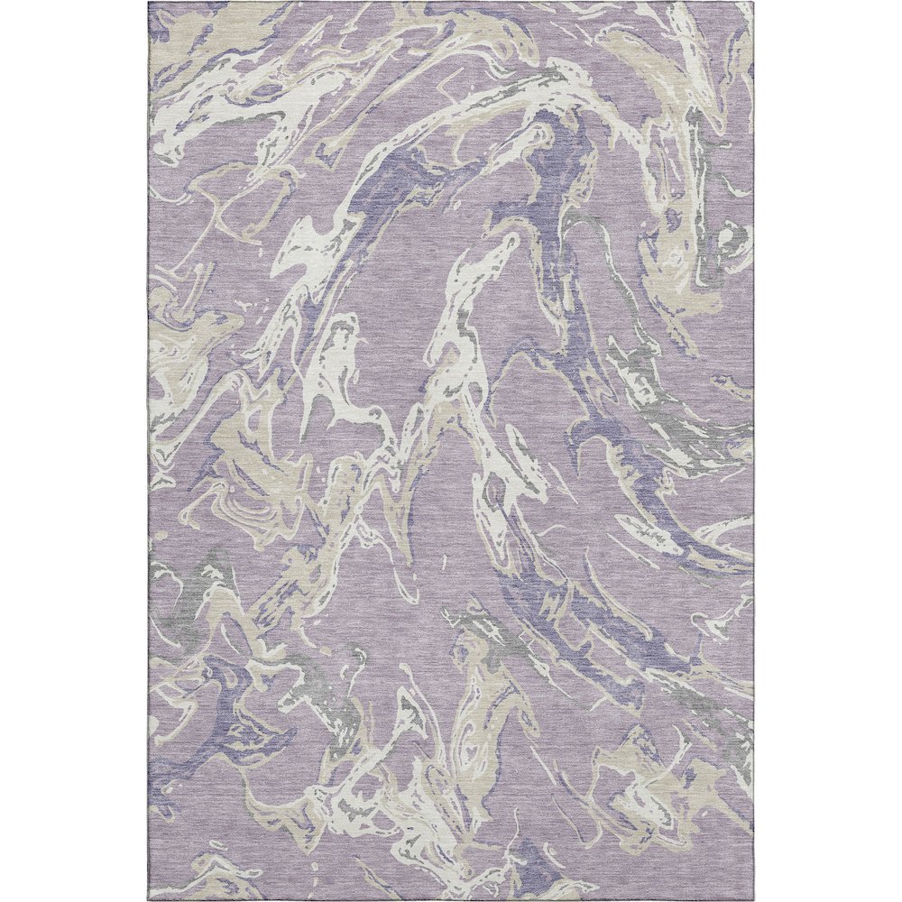 Premium Machine Washable Mayfield AMF1035 Lavender 2'6" x 3'10" Rug. Picture 1