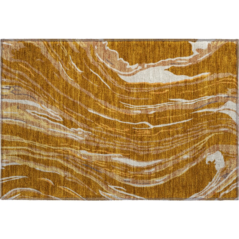 Premium Machine Washable Mayfield AMF1037 Paprika 1'8" x 2'6" Rug. Picture 1