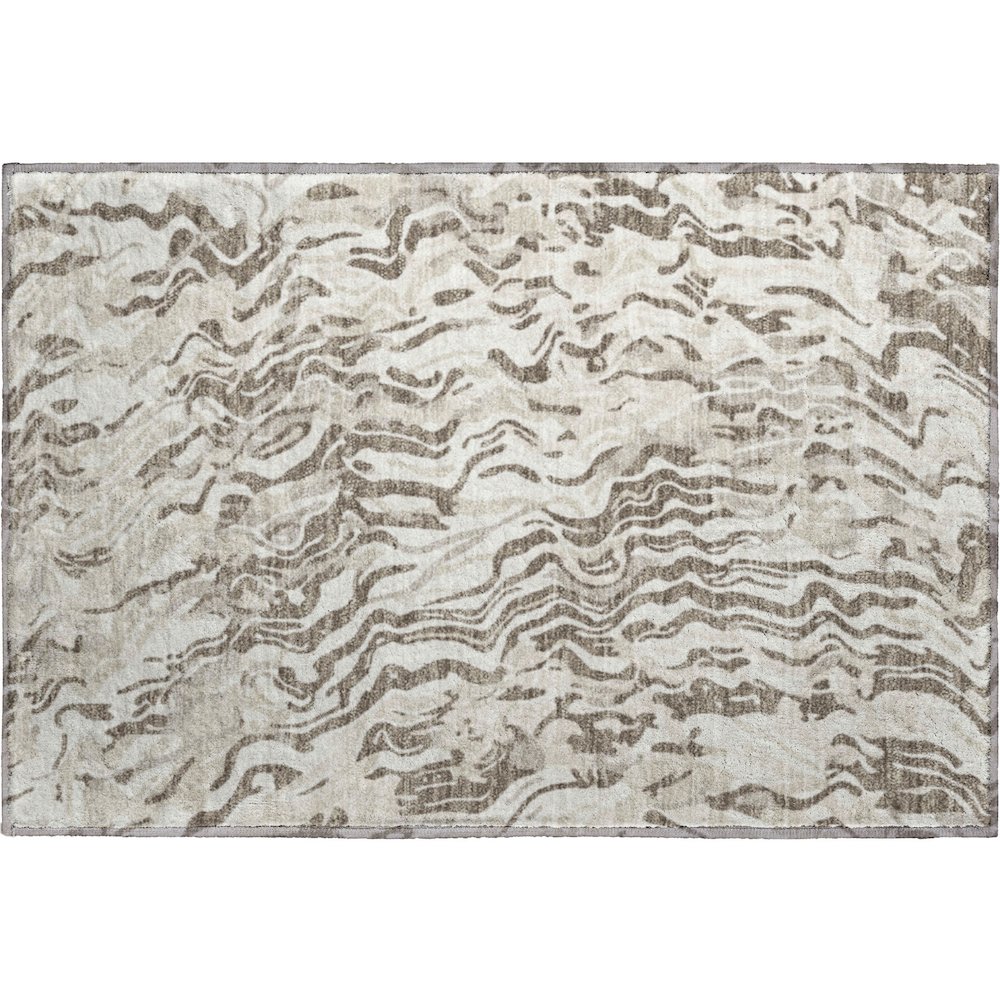 Premium Machine Washable Mayfield AMF1038 Ivory 1'8" x 2'6" Rug. Picture 1