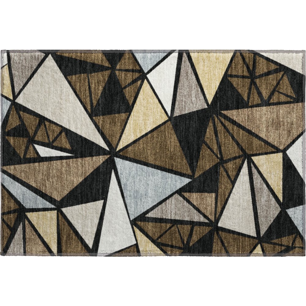 Premium Machine Washable Mayfield AMF1039 Brown 1'8" x 2'6" Rug. Picture 1