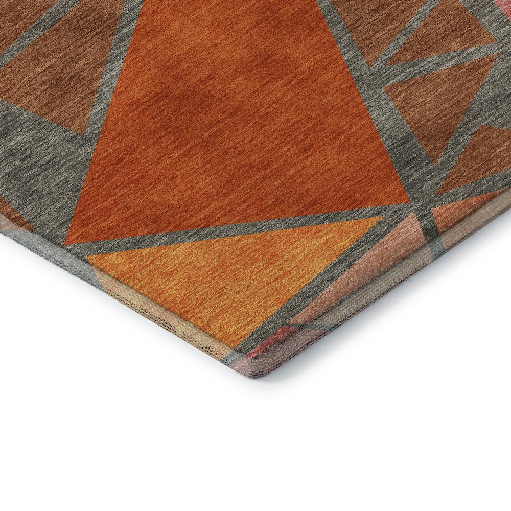 Premium Machine Washable Mayfield AMF1039 Rust 1'8" x 2'6" Rug. Picture 3