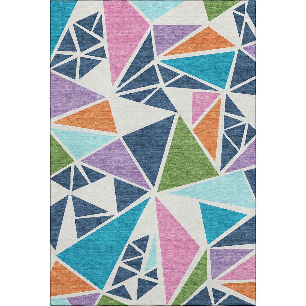 Premium Machine Washable Mayfield AMF1039 White 2'6" x 3'10" Rug. Picture 1